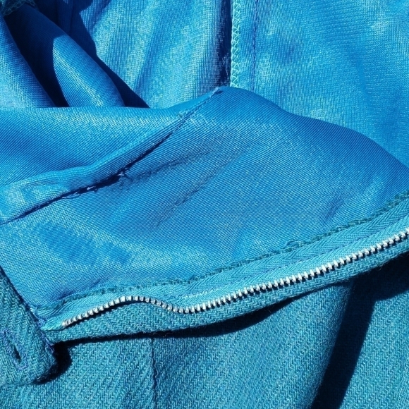 VINTAGE 60's Wool Ribcage Waist Shorts Teal 26" EU - Picture 8 of 8